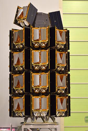 Stack of satellites