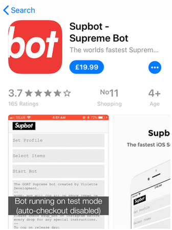 Supbot is a computer bot that could be bought in Apple's App Store for £19.99