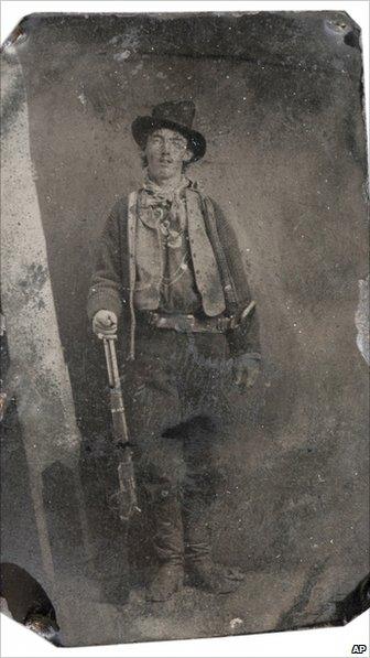 Tintype of Billy the Kid, which sold for $2.3m at auction in Denver, Colorado, on Saturday