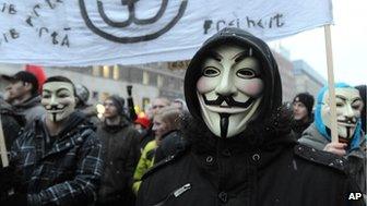 Anti-ACTA protest in Warsaw