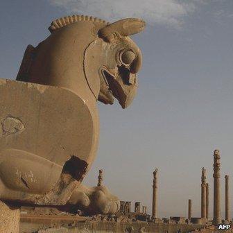 The ruins of the ancient imperial city of Persepolis