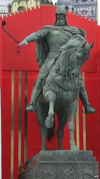 Monument of Moscow founder Yuri Dolgoruki