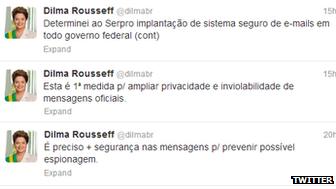 President Rousseff tweets
