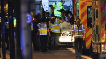 Ambulances on London Bridge