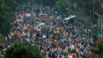हैदराबाद में विरोध प्रदर्शन