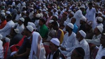 मुस्लिम समुदाय के लोगों की सभा