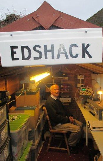 James Barr in the Edshack
