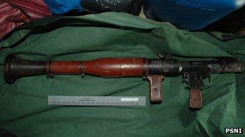Rocket launcher (RPG7) seized by police