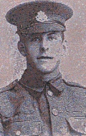 Mosaic of Pte James Ernest Beaney