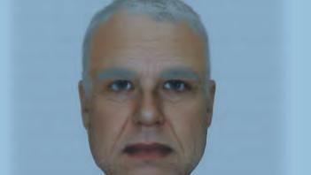 Police e-fit of the suspect in the attacks
