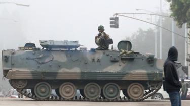Soldiers in Harare, 15 November