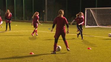 Rhyl Ladies players