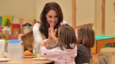 The Duchess of Cambridge at Stockwell Gardens Nursery and Pre-School