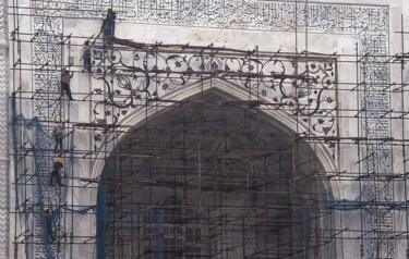  The government conducts regular restoration work on the Taj Mahal