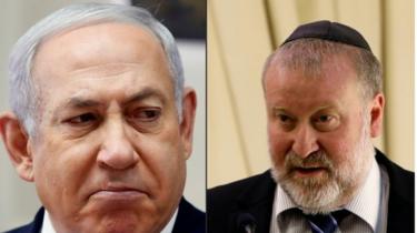 Israeli PM Benjamin Netanyahu and Attorney General Avichai Mandelblit
