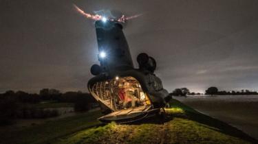 RAF Chinook in Bentley, Doncaster (2019)