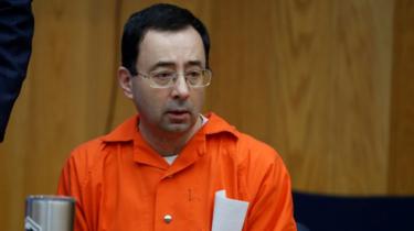 Larry Nassar in Eaton, County Circuit Court on 31 January 2018 in Charlotte, Michigan