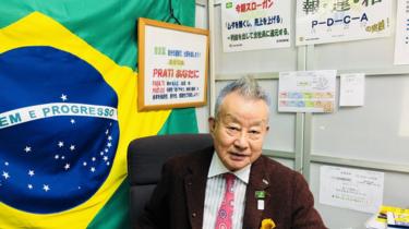 O empresário Toyoharu Kurihara, de 82 anos