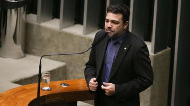 O deputado Marco Feliciano na Câmara