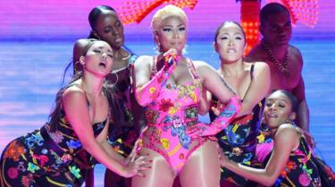Nicki Minaj performs at Bilbao Exhibition Centre, Spain, on November 4, 2018