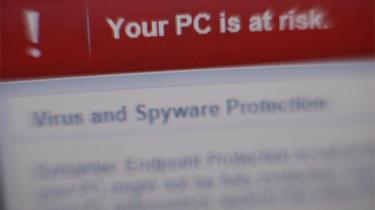 Your PC is at risk screen