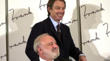 Frank Dobson and Tony Blair in 2000