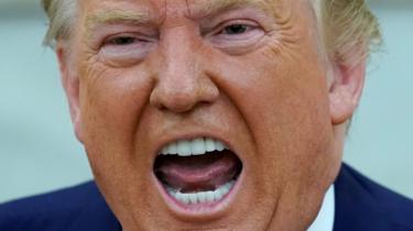 US President Donald Trump speaks about the impeachment inquiry