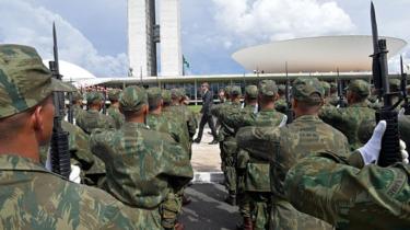 Simulação da posse de Bolsonaro, feita em 30 de dezembro