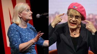 Christine Shawcroft és Eddie Izzard