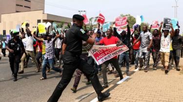 Protest against the suspension of Walter Onnoghen, Abuja, January 2019