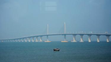 Stretch of the Hong Kong Macau bridge