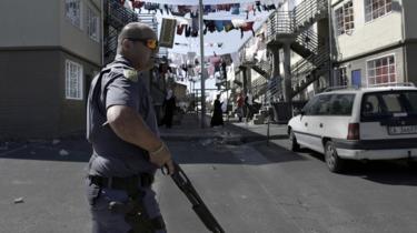 Police officer in Cape Town
