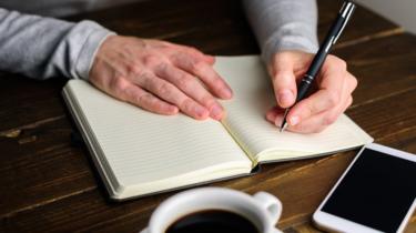 Écriture pour gaucher