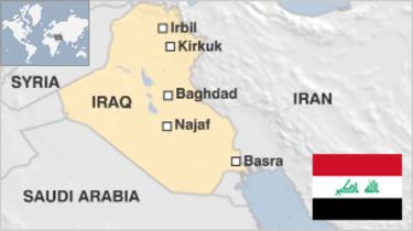 Mappa dell'Iraq