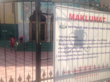 Masjid Al-Makmur, Tanah Abang, virus corona, ramadan, taraweh