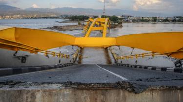 Damaged bridge
