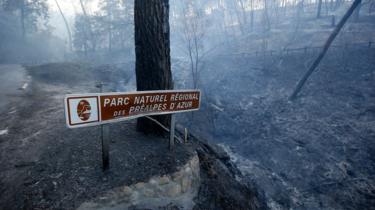 The Préalpes d'Azur regional nature park suffered damage