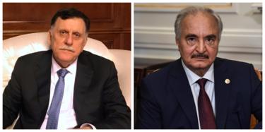 Prime Minister Fayez al-Serraj and General Khalifa Haftar