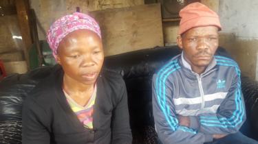 Richard's parents, Nombeko Thole and Meshack Mohlala
