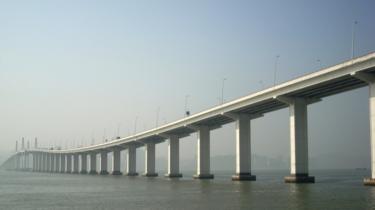 Stretch of the Hong Kong Macau bridge