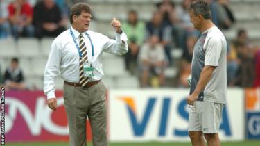 Gareth Jenkins (à gauche) et Nigel Davies lors de la Coupe du monde 2007