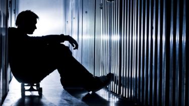 depressed man