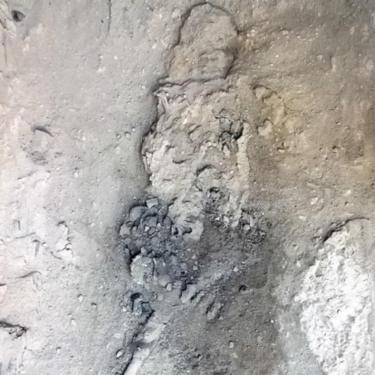 O cadáver de uma vítima de 79 AD em erupção