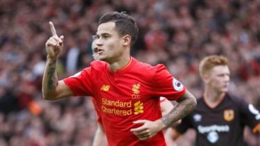 Philippe Coutinho ni miongoni mwa wachezaji wanaoipaisha Liverpool kwa sasa