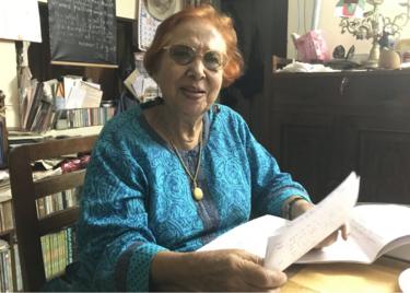 Libia Lobo Sardesai at her home