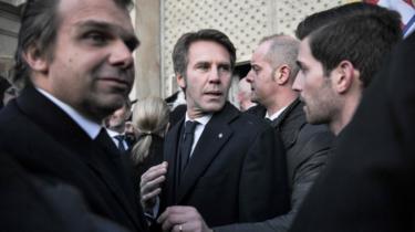 Emanuele Filiberto de Savoie (au centre) participe à une cérémonie privée d'hommage à Victor Emmanuel III et à son épouse la reine Elena du Monténégro, le 18 décembre 2017