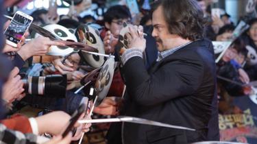 skuespiller Jack Black deltager i premieren for Kung Fu Panda 3 den 20. januar 2016 i Seoul, Sydkorea