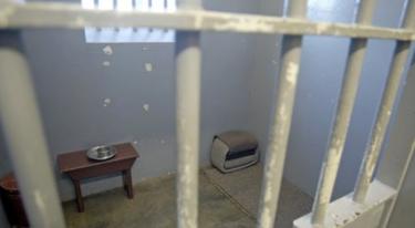 La cellule de prison que Nelson Mandela occupait à Robben Island.