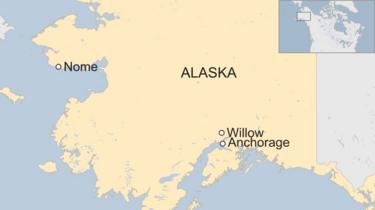 Alaska dog sled race: Crowds gather before Iditarod race starts.