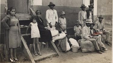 Imigrantes em hospedaria